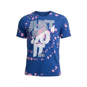 Nike Blue and Pink Graphic Tee